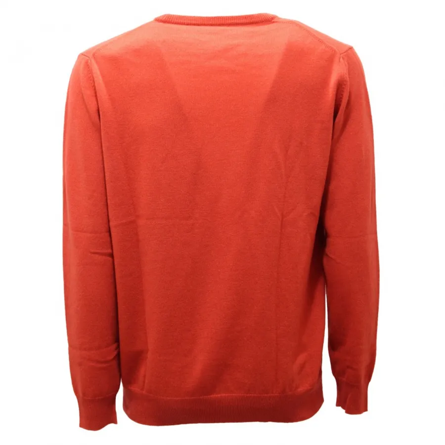1417AL maglione uomo KANGRA man cashmere sweater orange