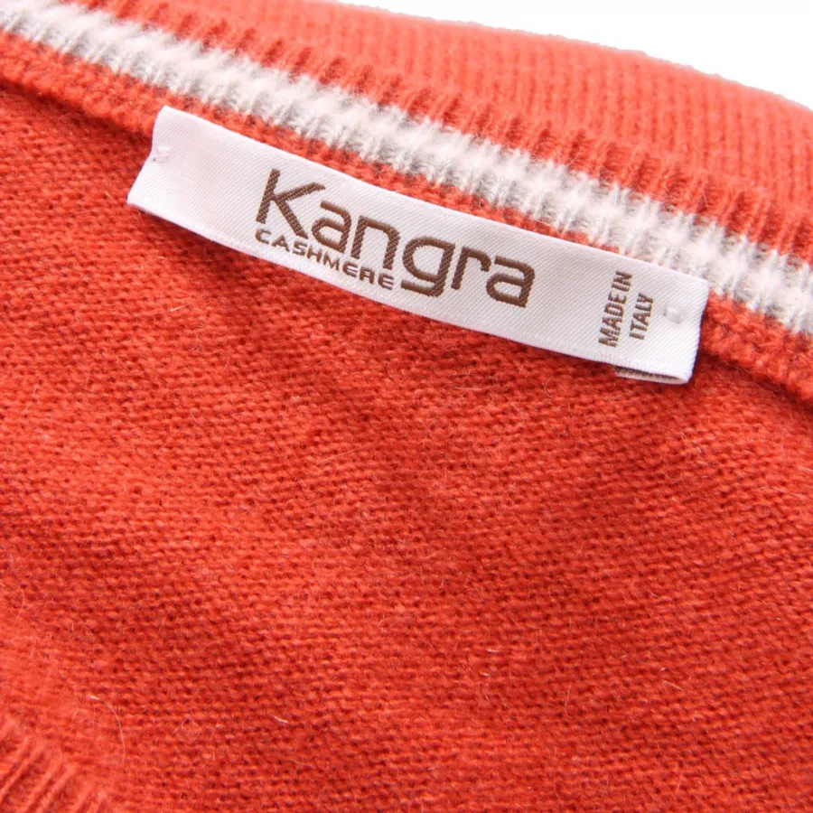 1417AL maglione uomo KANGRA man cashmere sweater orange
