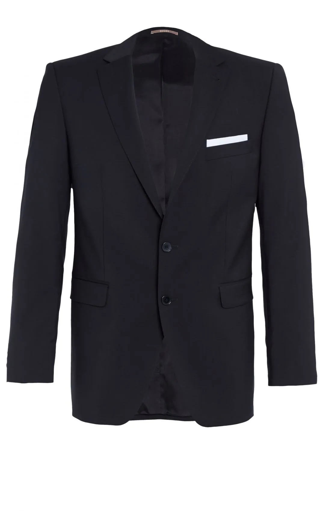 Abito diegl drop quattro corto nero in lana marzotto 100's