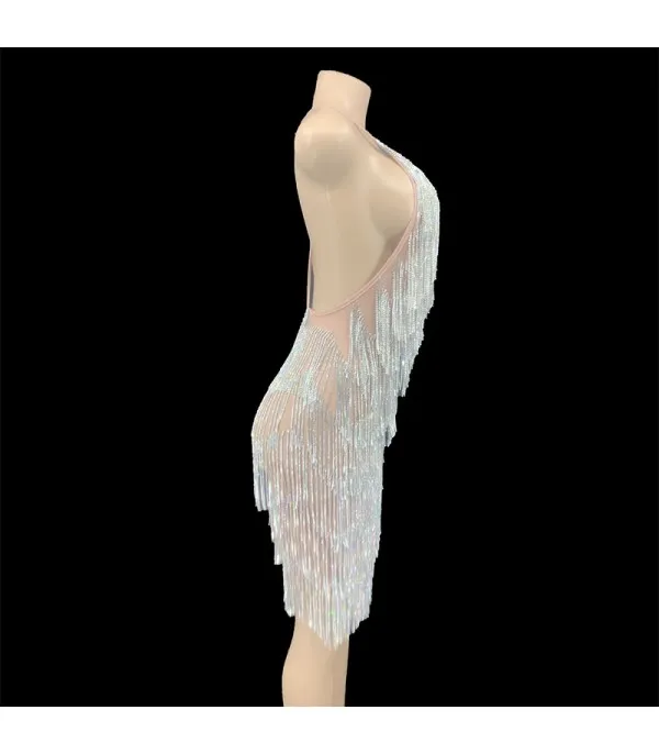 Abito frange strass Dhesdemona