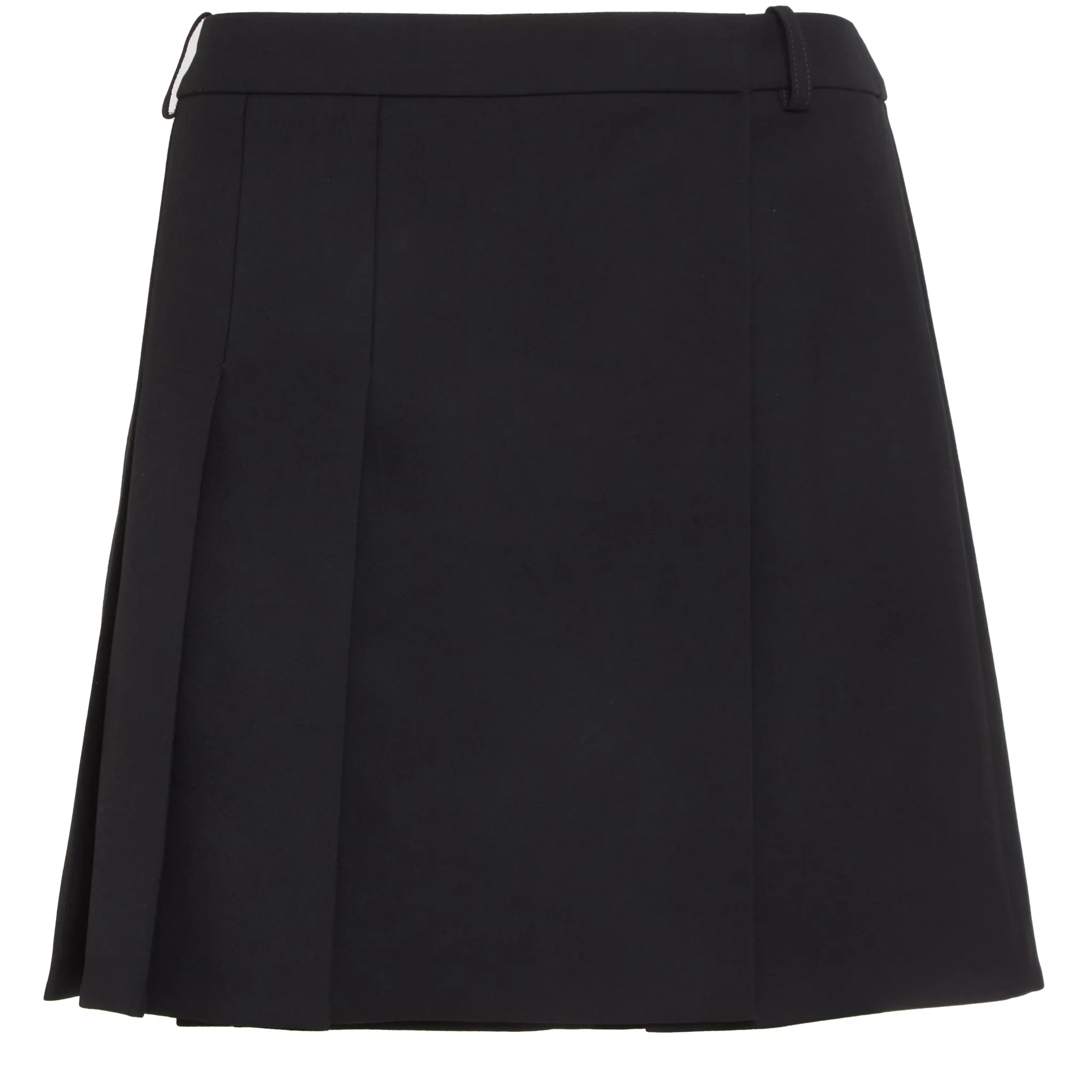 ALEXANDER MCQUEEN  Mini gonna in lana nera