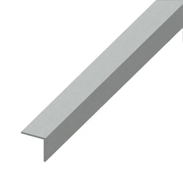 ALFER ANGOLARE LATI UGUALI ALLUMINIO EFFETTO INOX MM10X10X1 MT2,5