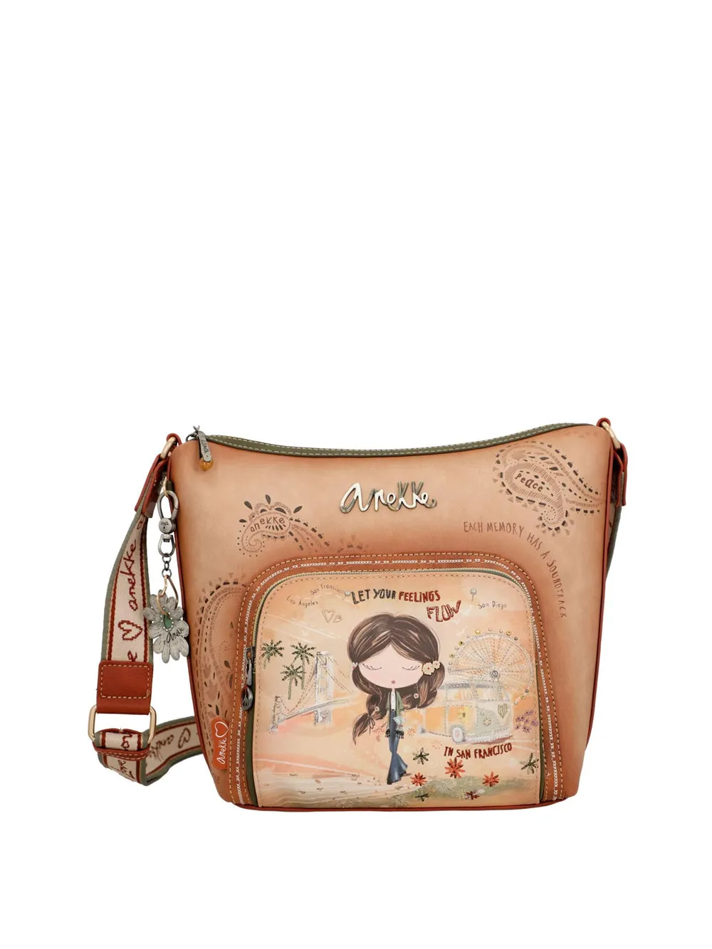 ANEKKE Borsa a Tracolla Donna - Cuoio modello 38803-248