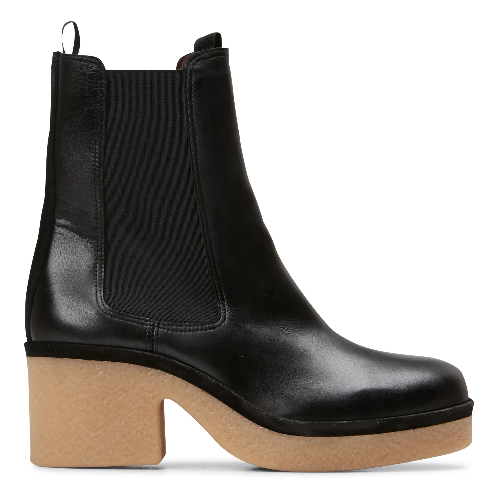  ANONYMOUS COPENHAGEN   LAURELL - Stivaletti con tacco in pelle liscia | Nero