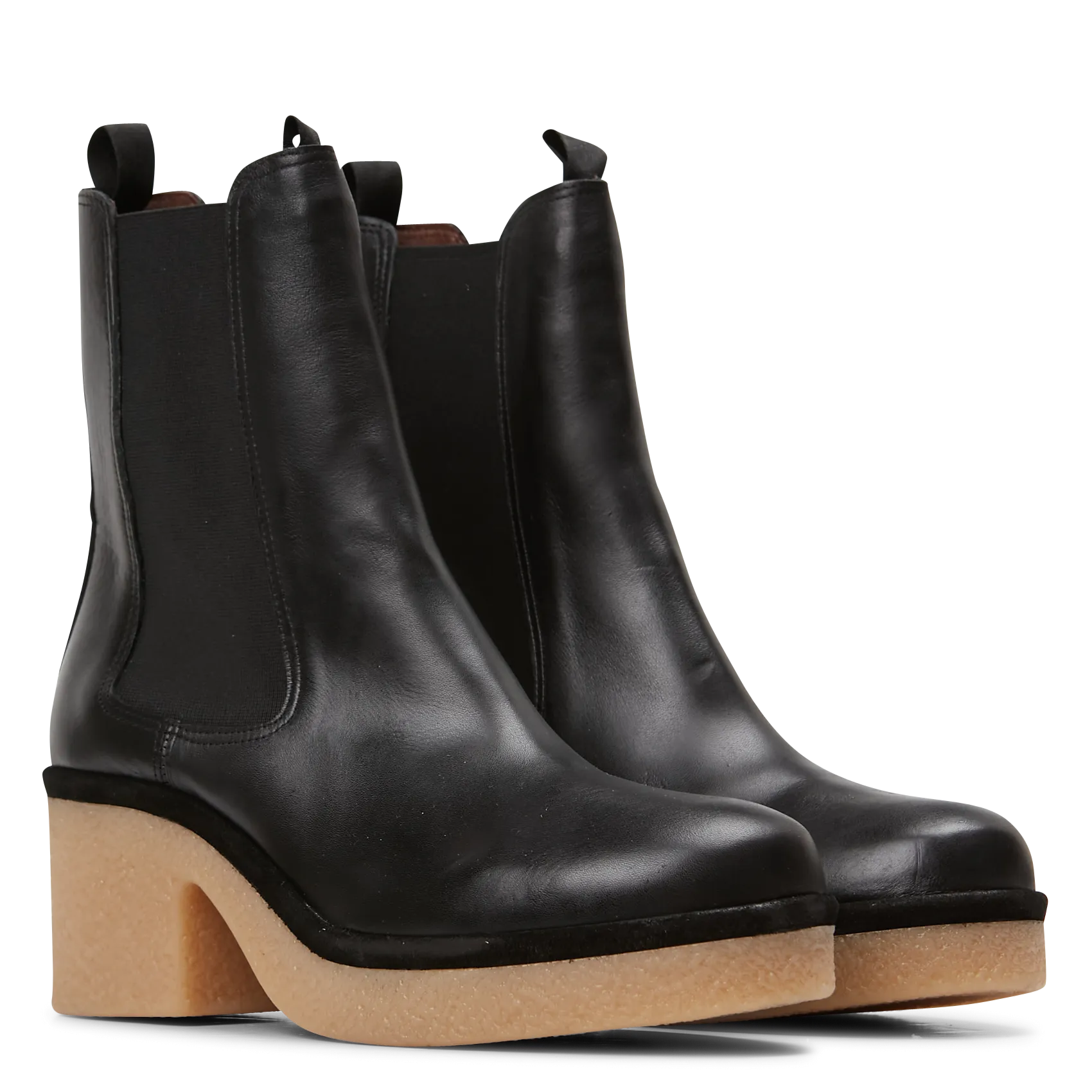  ANONYMOUS COPENHAGEN   LAURELL - Stivaletti con tacco in pelle liscia | Nero