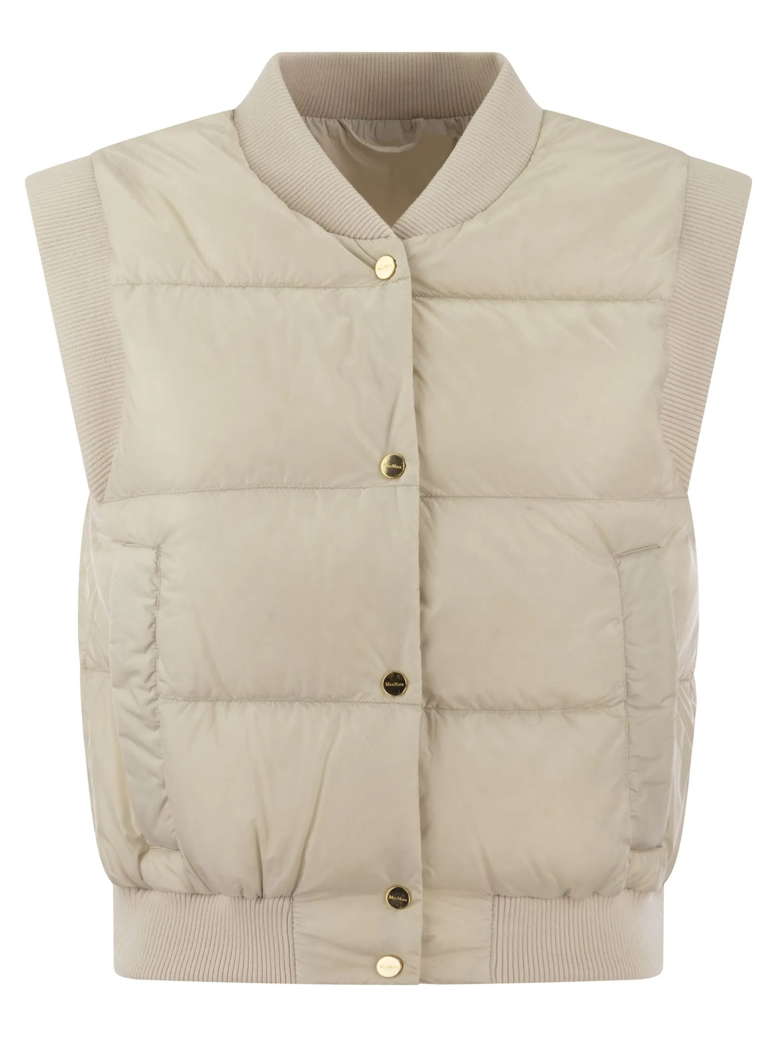 ASOFT – Gilet crop in tela tecnica antigoccia