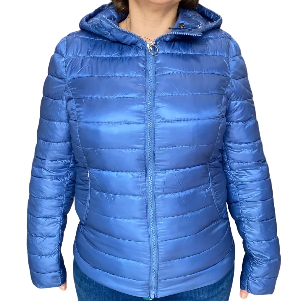 Astrolabe women's hooded jacket 100 grams CV87 398 light blue