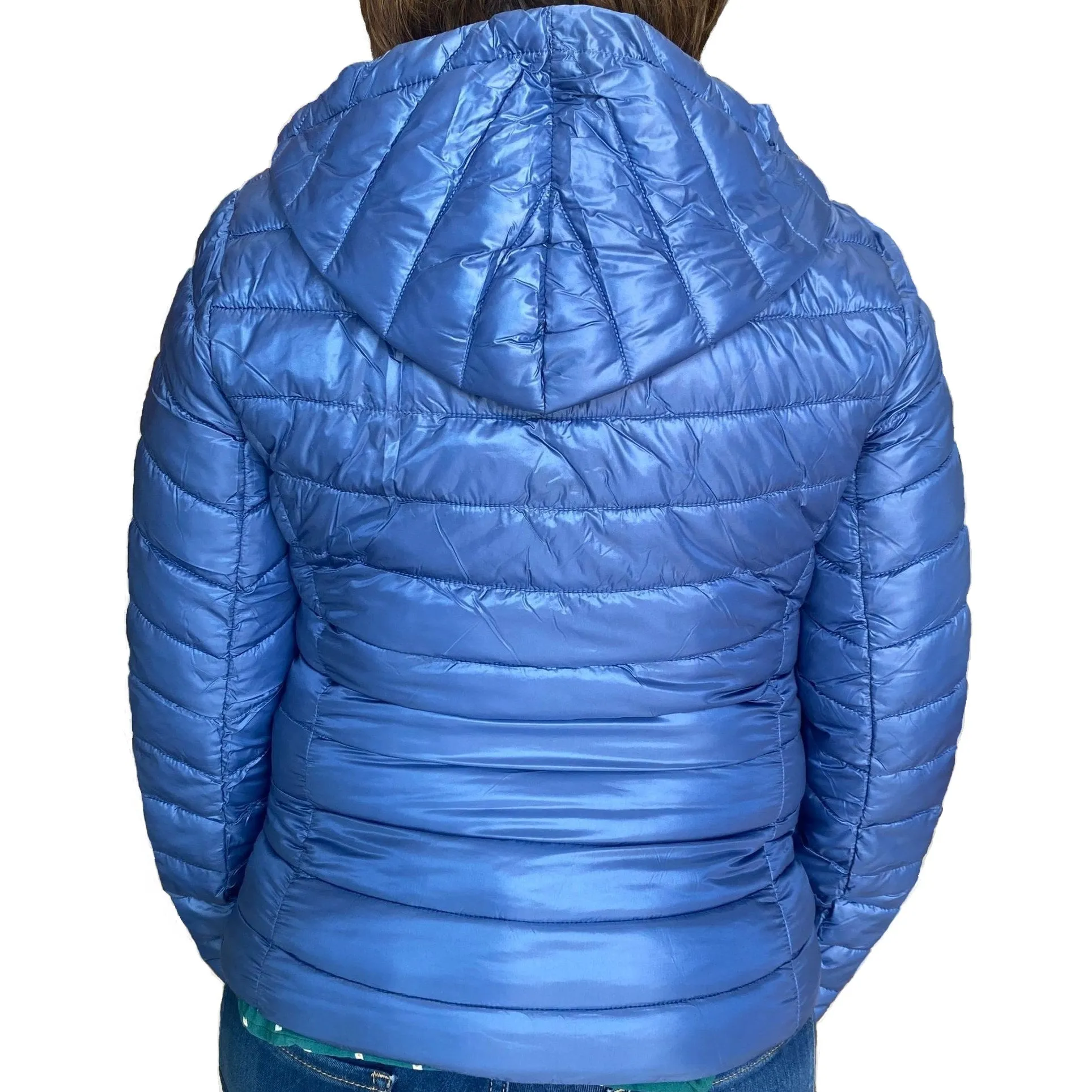 Astrolabe women's hooded jacket 100 grams CV87 398 light blue