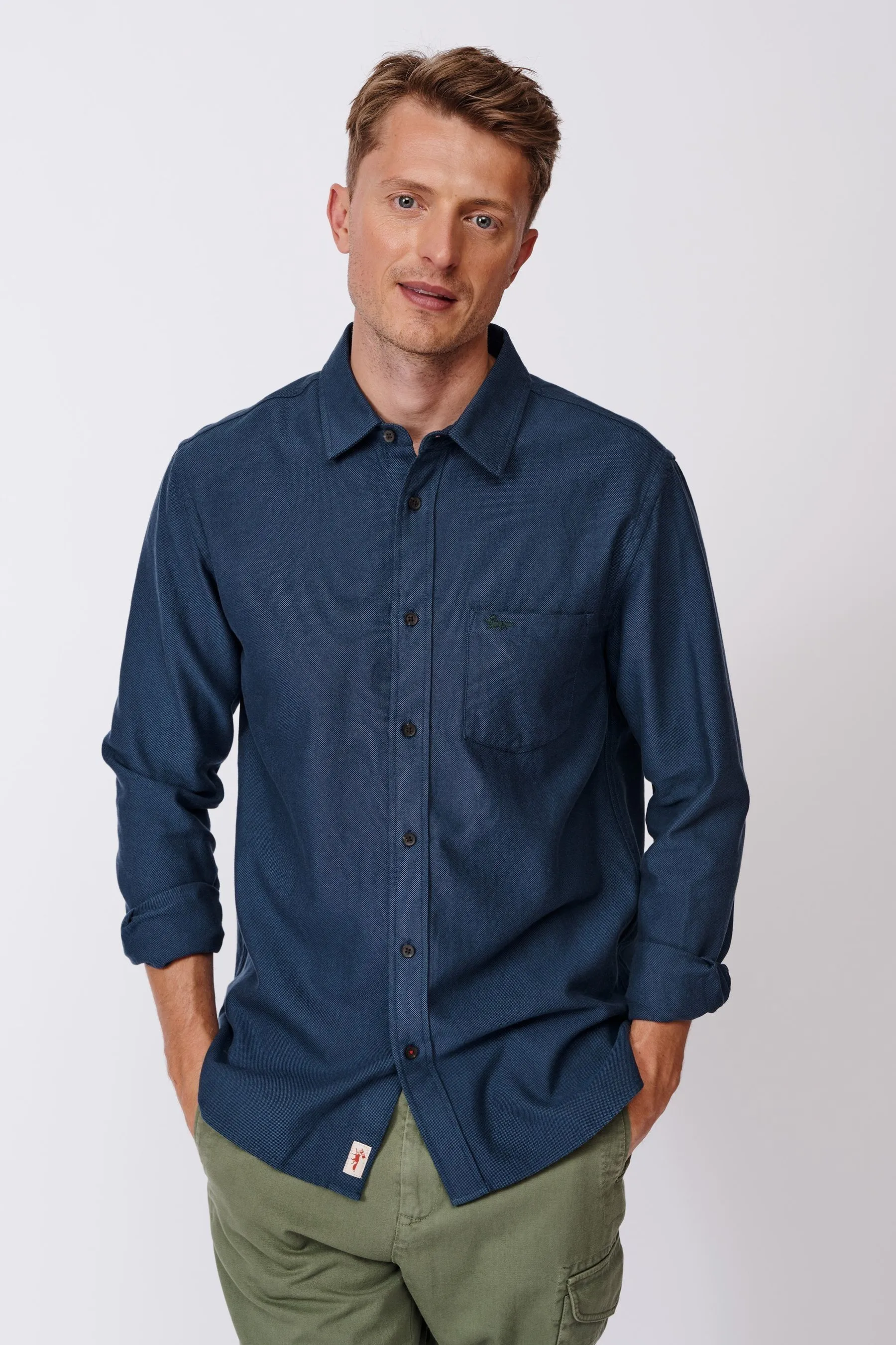 Aubin Camicia Verde 100% Cotone    