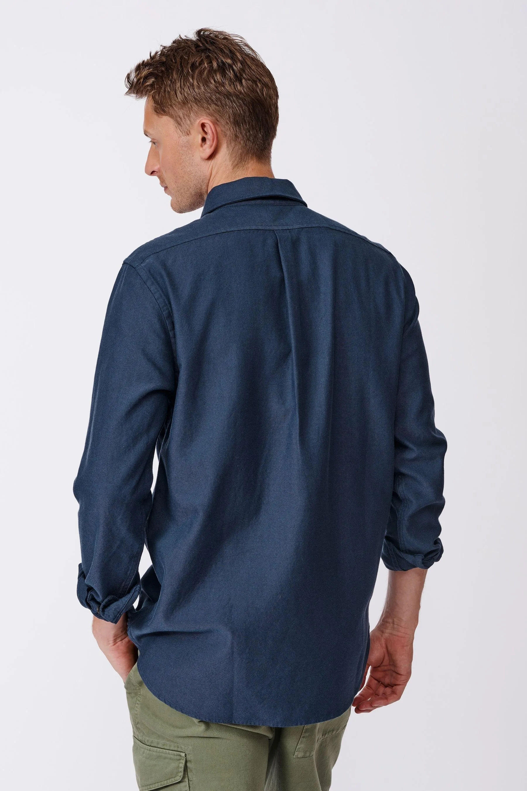 Aubin Camicia Verde 100% Cotone    