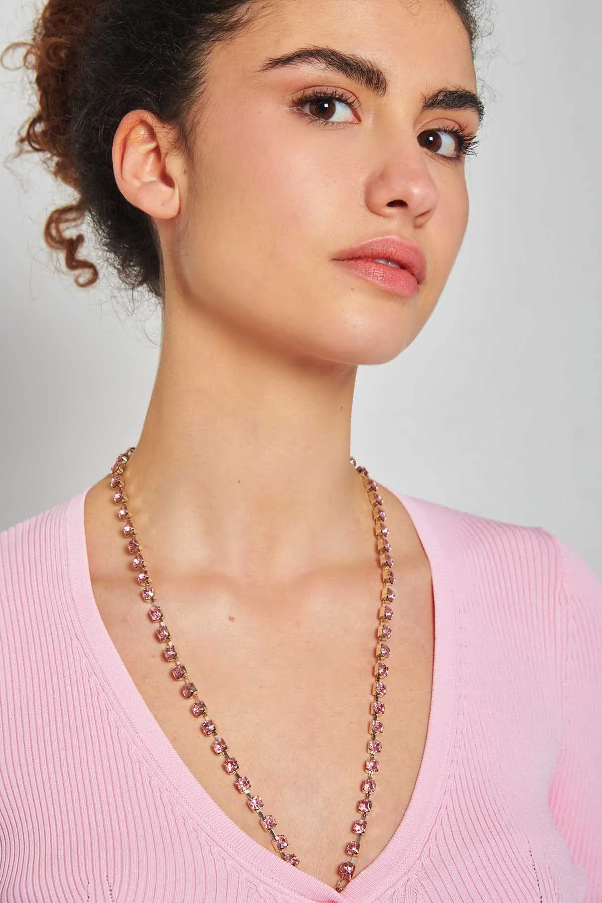 BLUGIRL Cardigan a costine con accessorio di strass