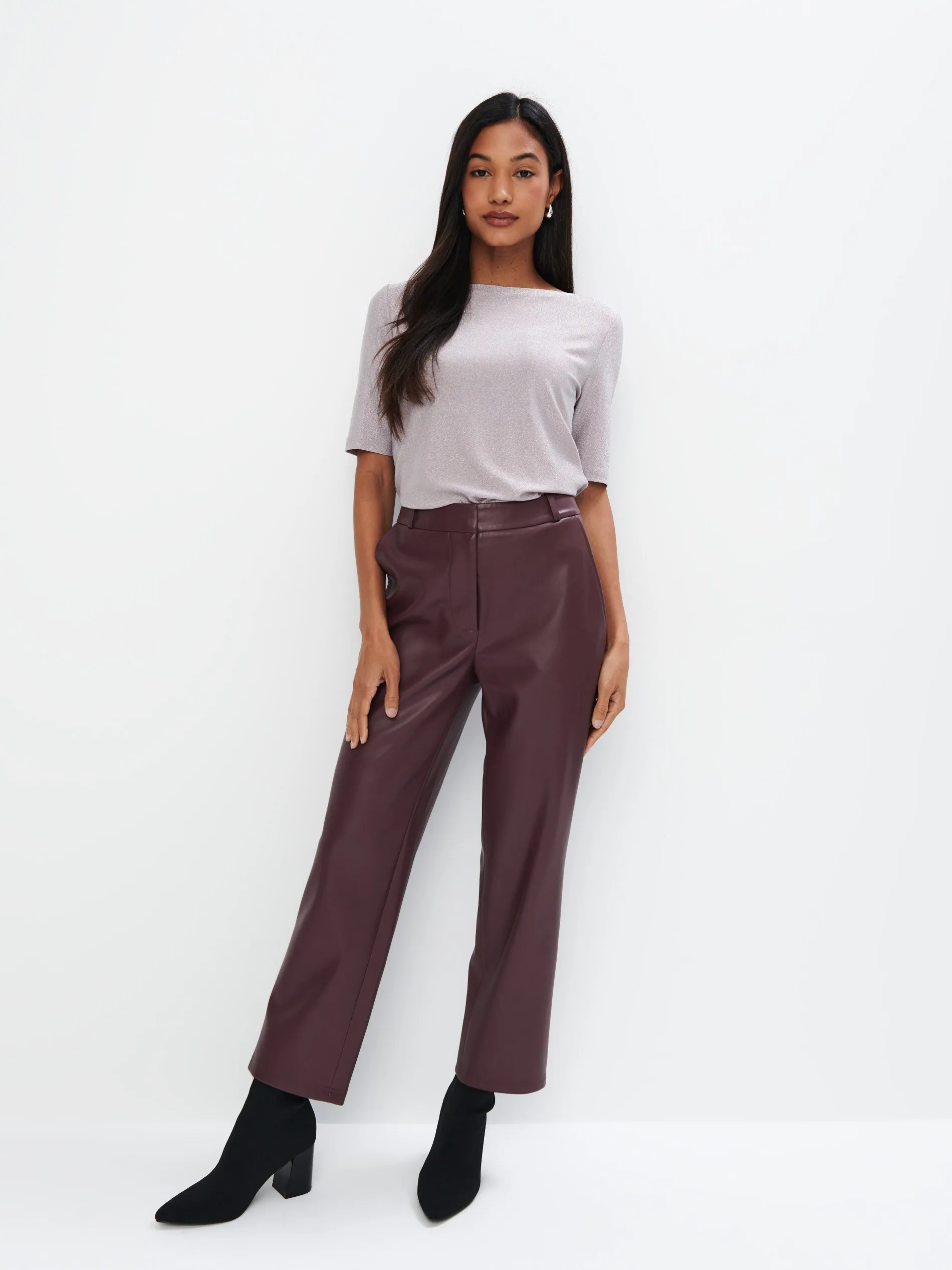 Blusa con filo metallizzato