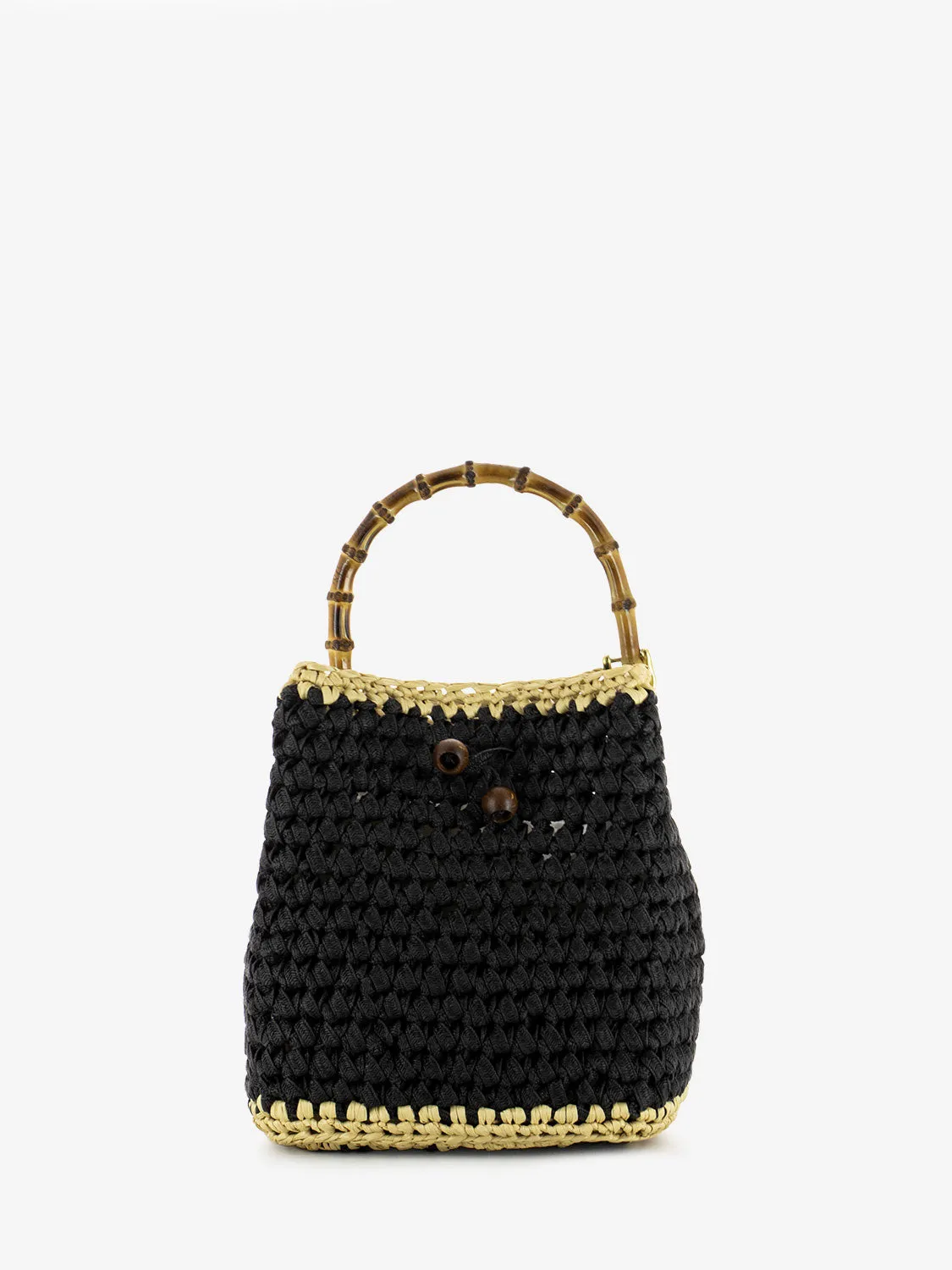 Borsa Naxos crochet nero