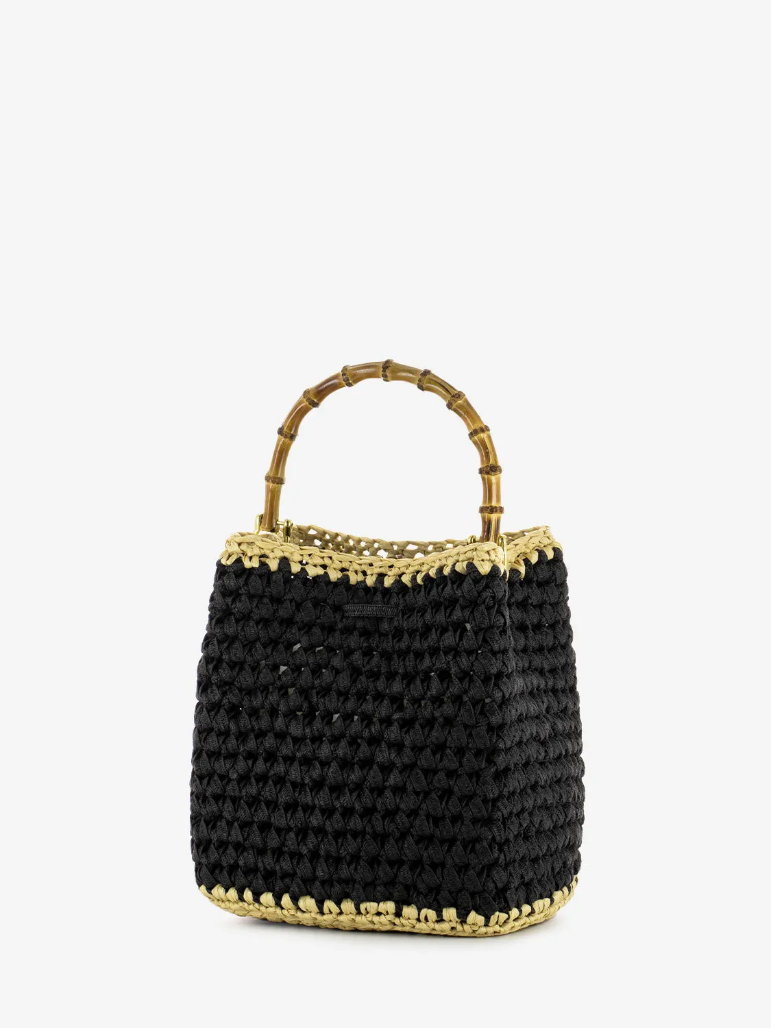 Borsa Naxos crochet nero