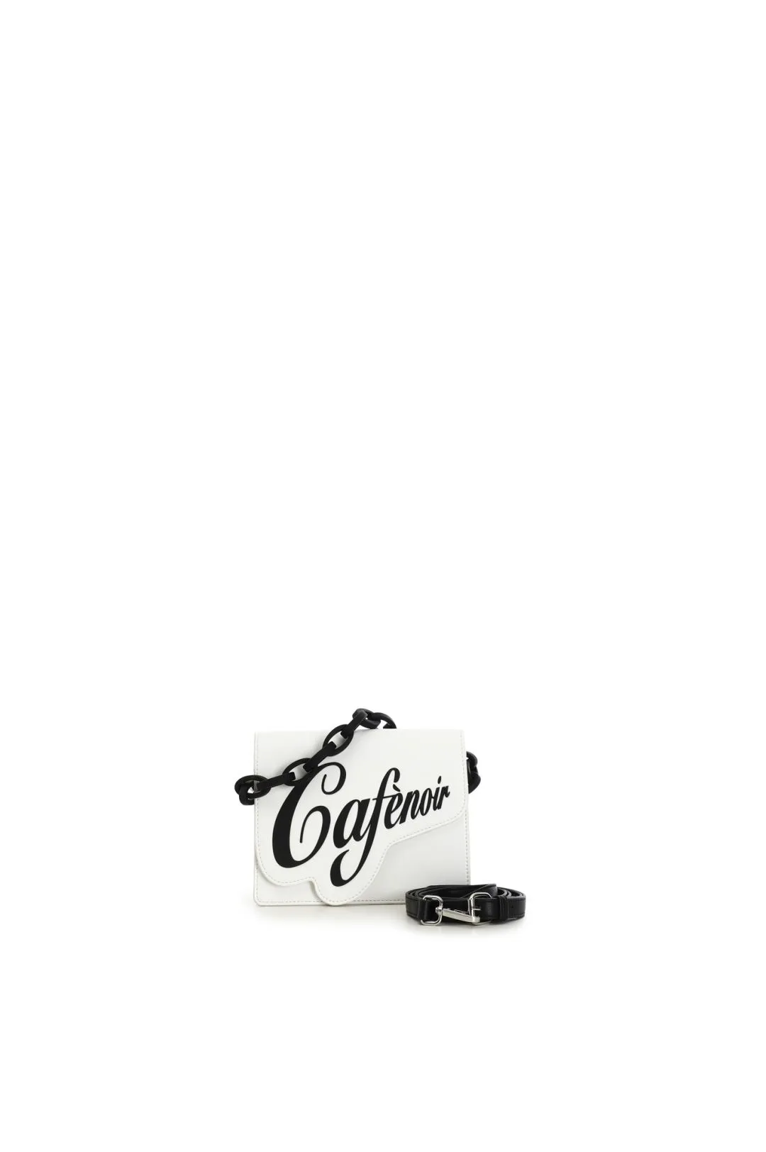borsa piccola con tracolla in colore a contrasto multi bianco