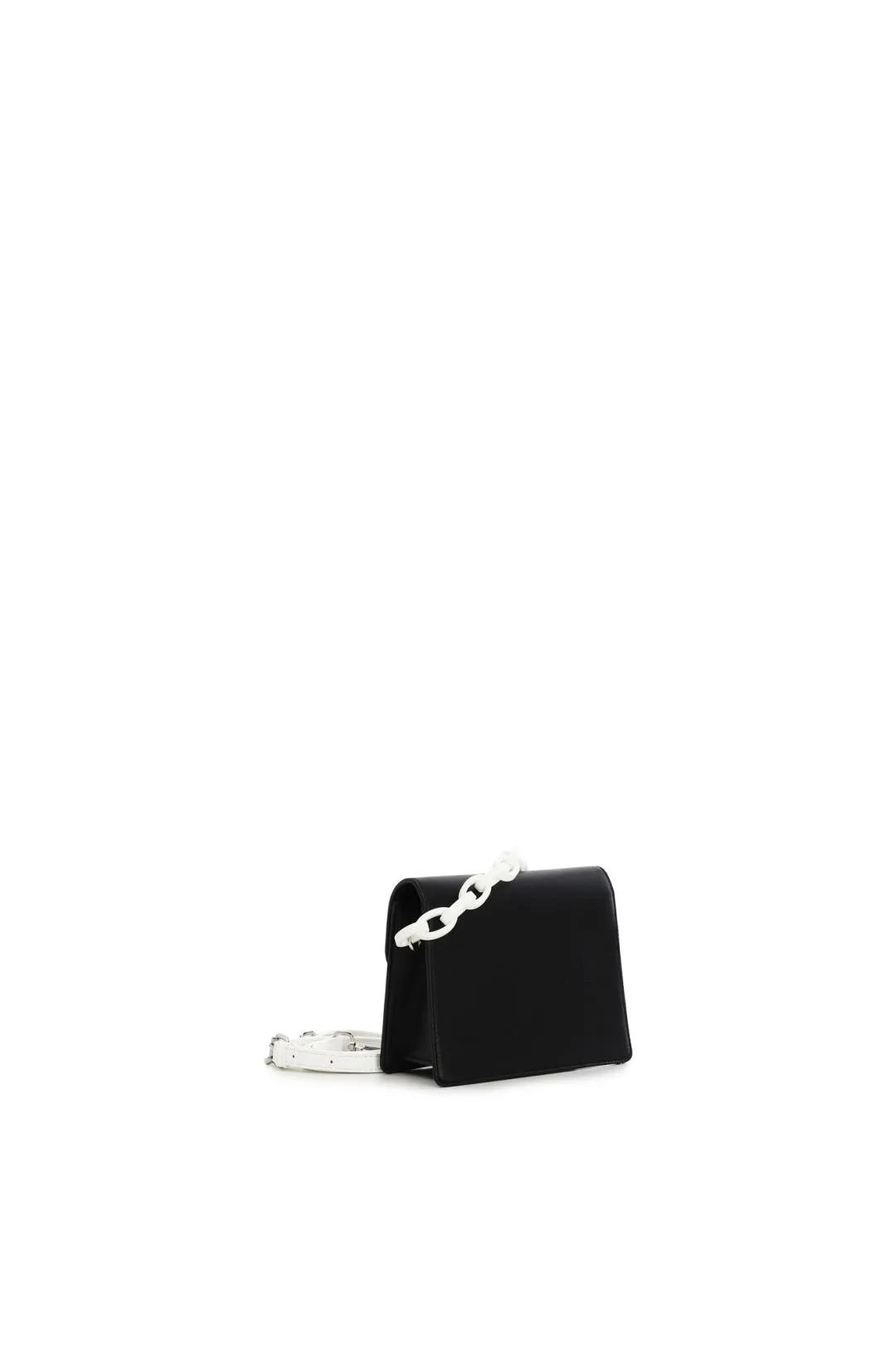 borsa piccola con tracolla in colore a contrasto multi nero
