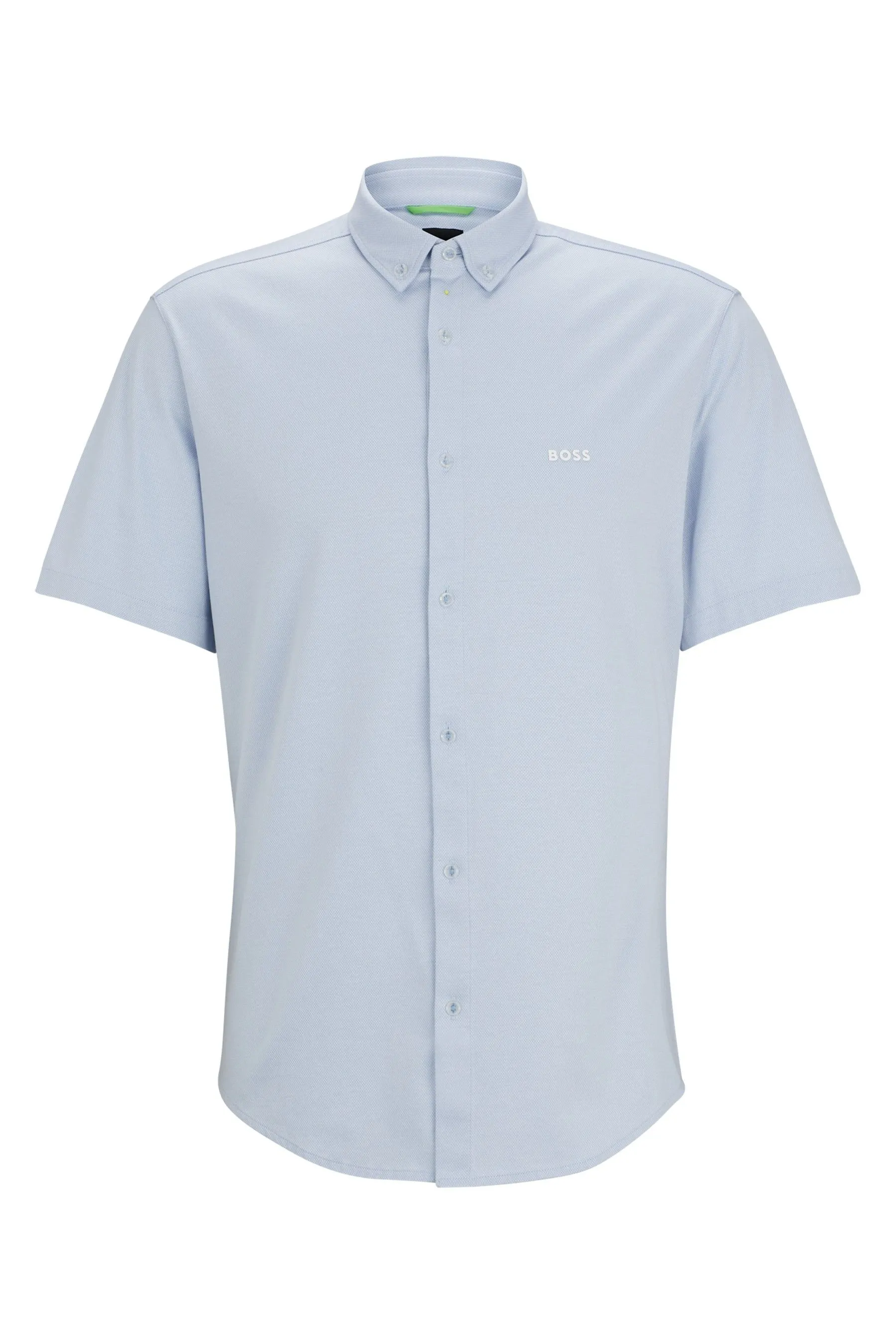 BOSS regular  - Fit Camicia Maniche corte in piquet di cotone    