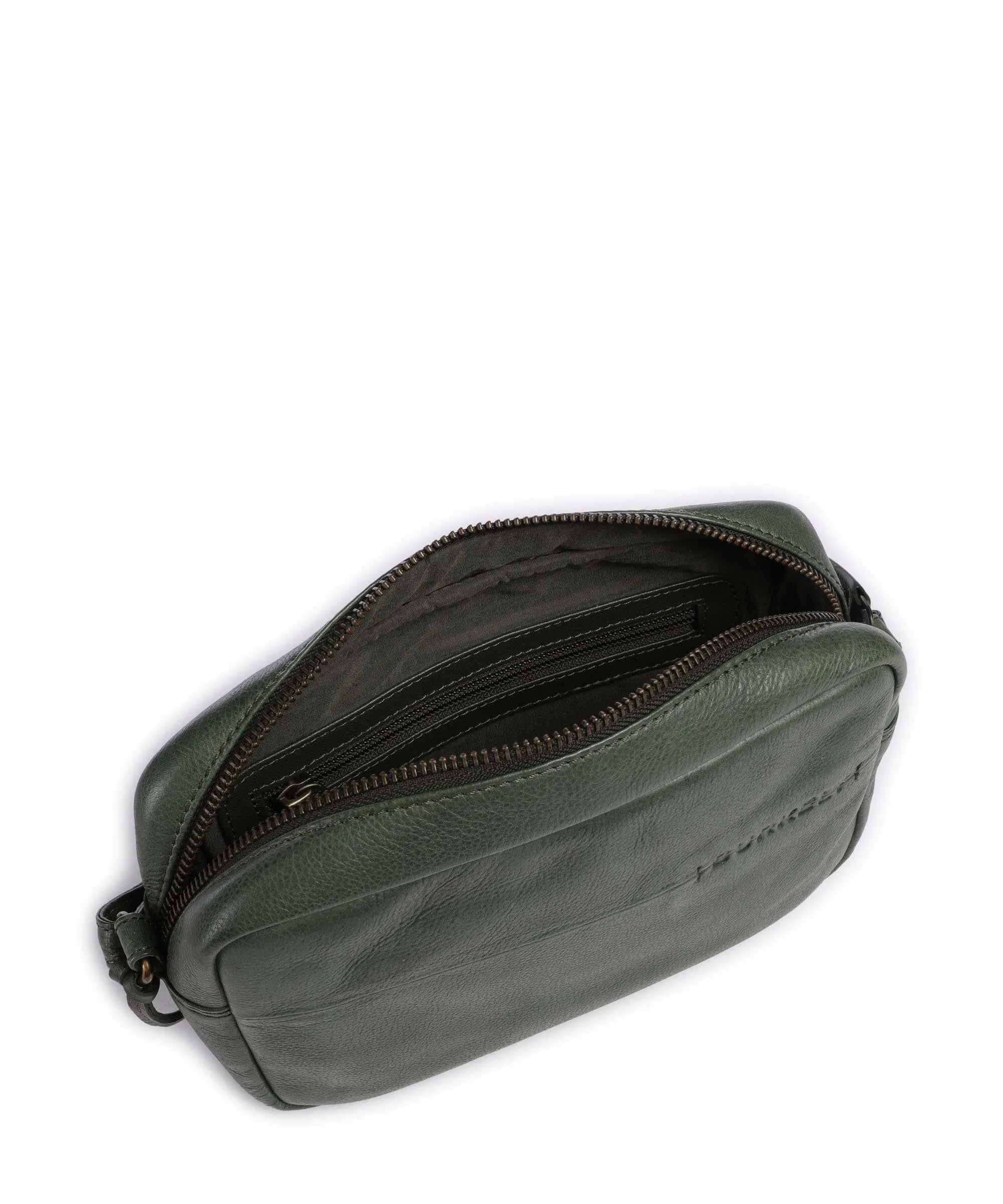  Burkely Natural Norah Borsa a tracolla pelle di vacchetta grana verde scuro  