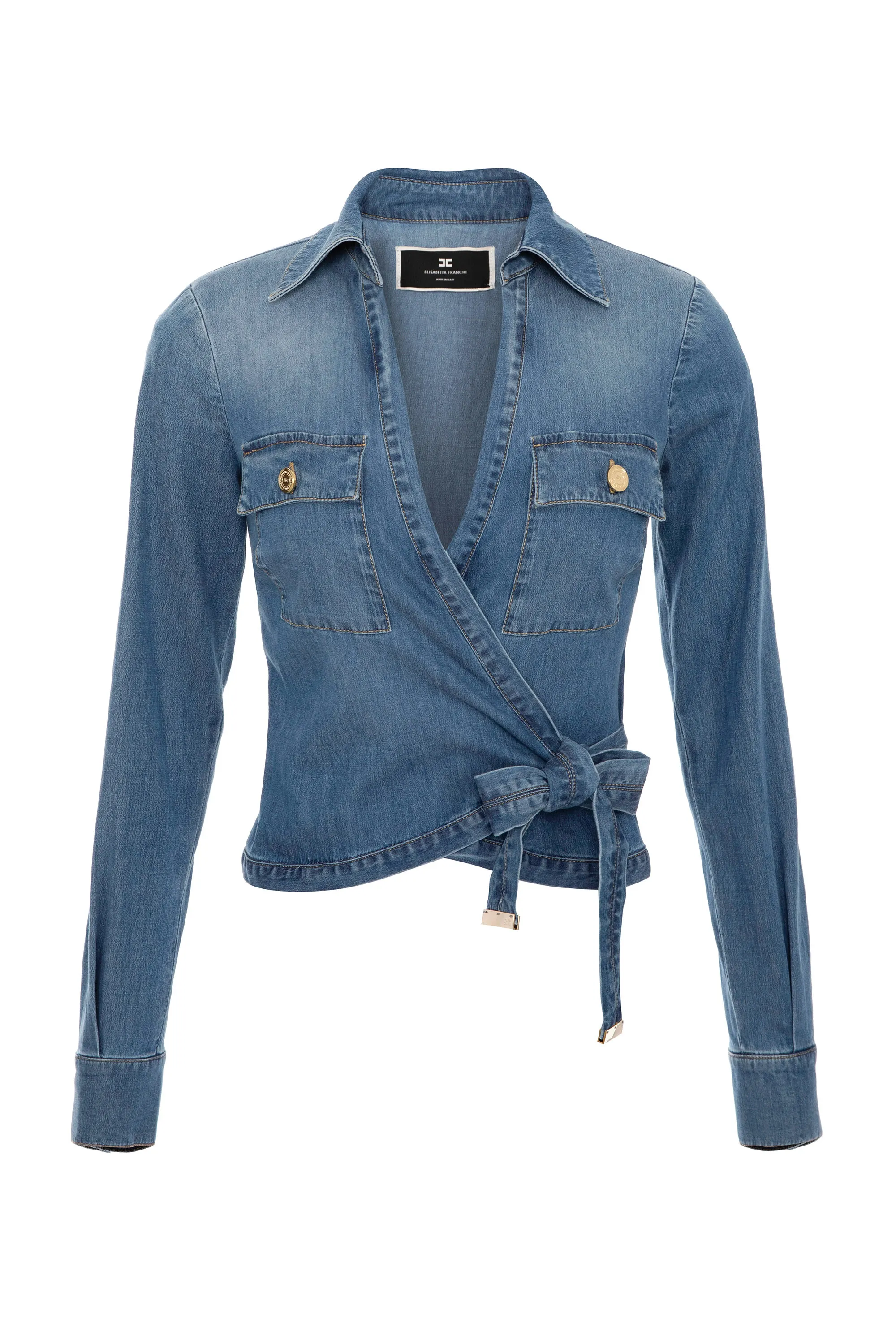 Camicia a incrocio con colletto