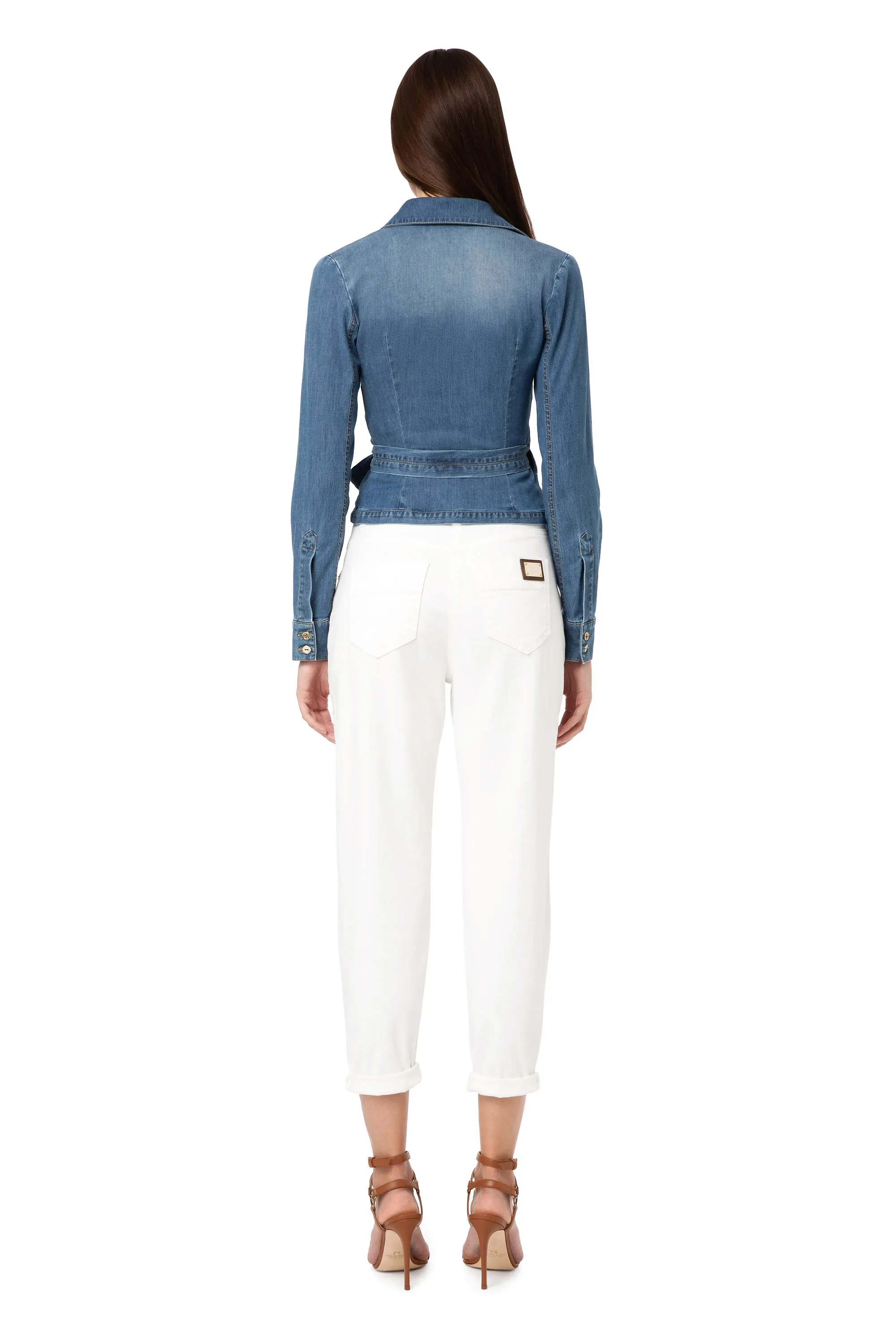 Camicia a incrocio con colletto