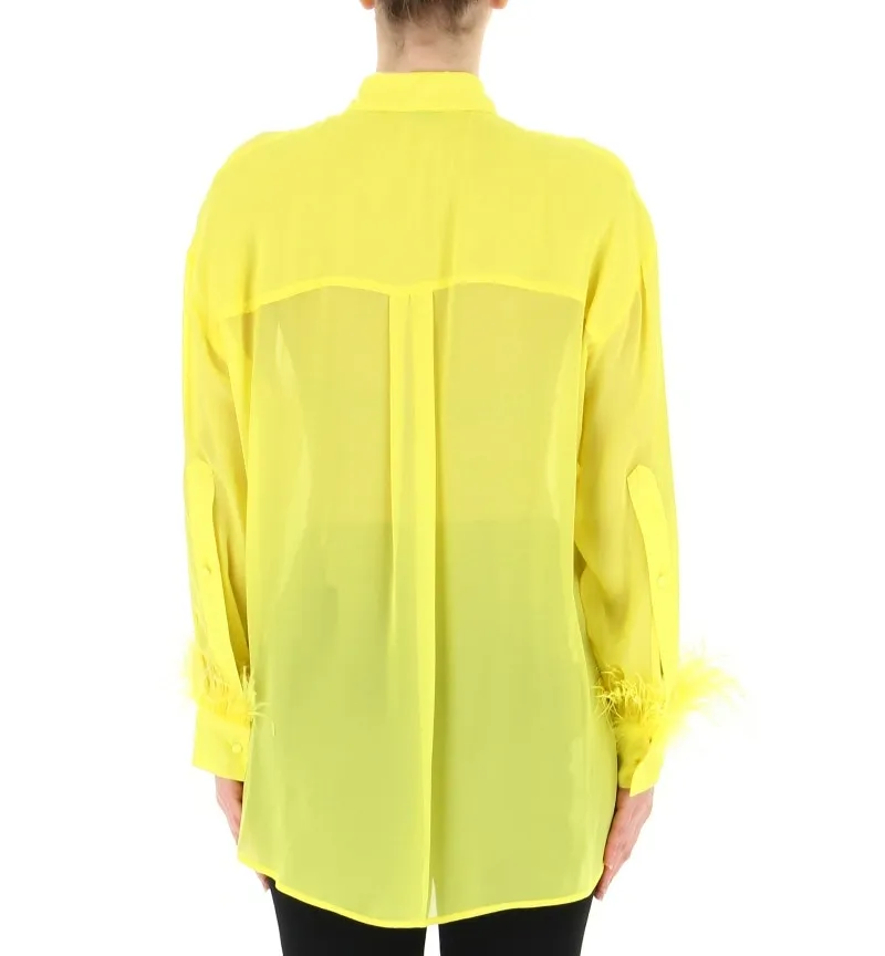 Camicia con piume
