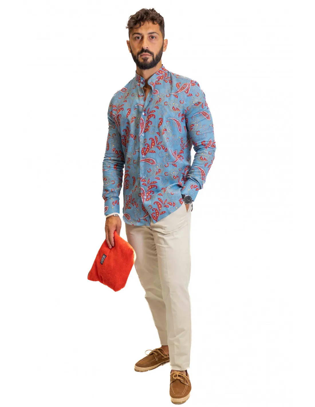 Camicia Filangieri - Lino - Disegno Cashmere