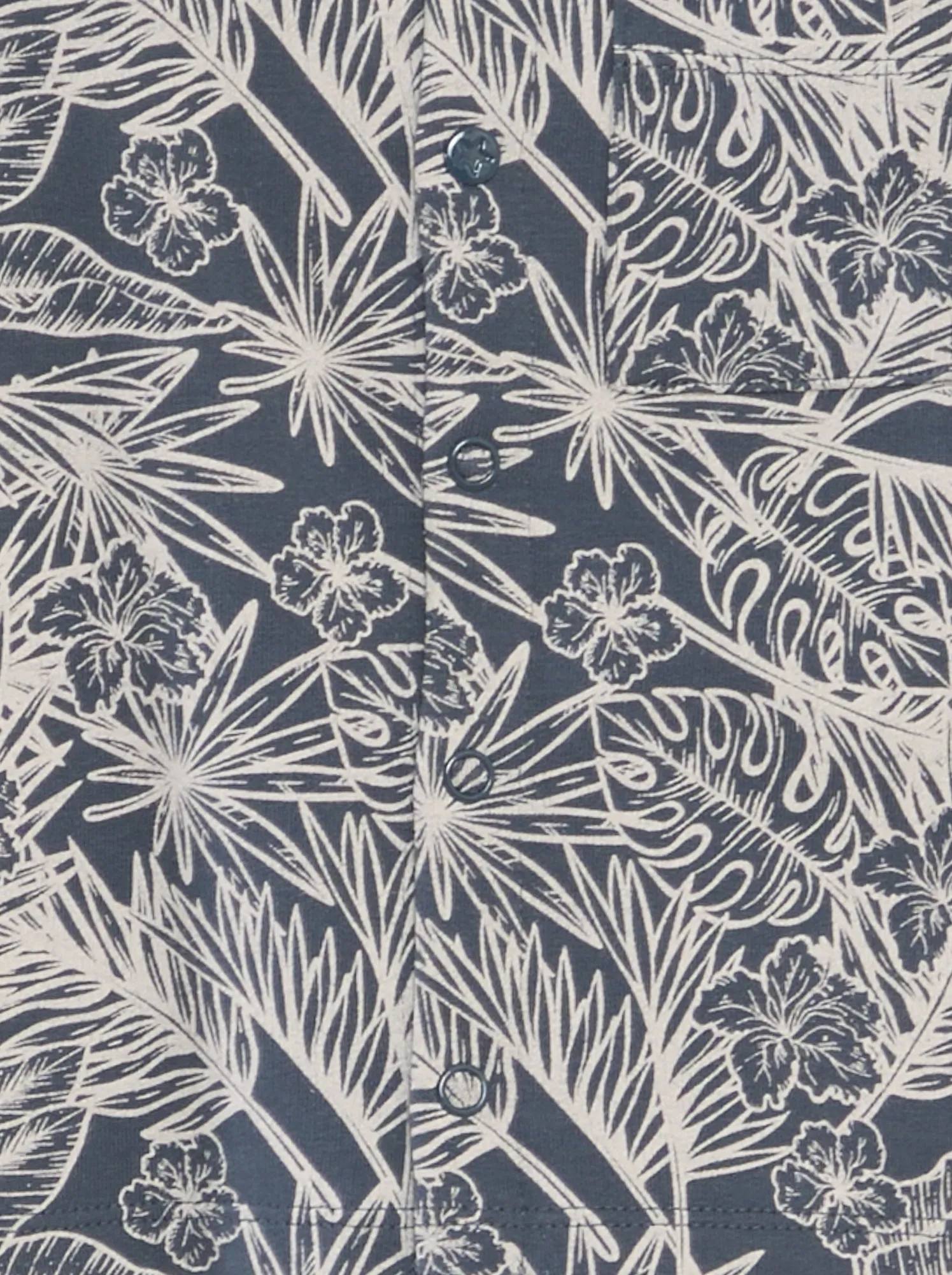 Camicia in jersey stampata - blu