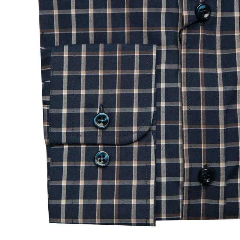 Camicia in twill di cotone con squaletto 