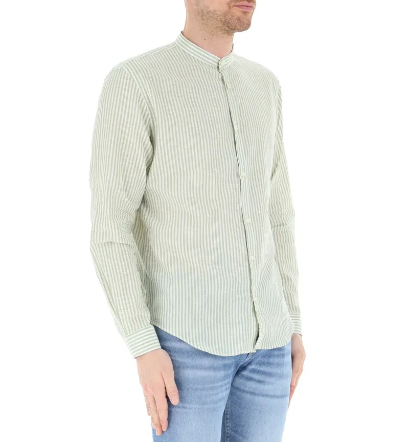 Camicia lino/cotone