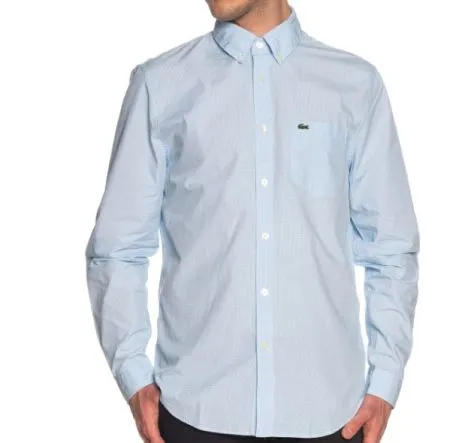 Camicia Maniche Lunghe Uomo Lacoste CH2564 F6Z Blanc