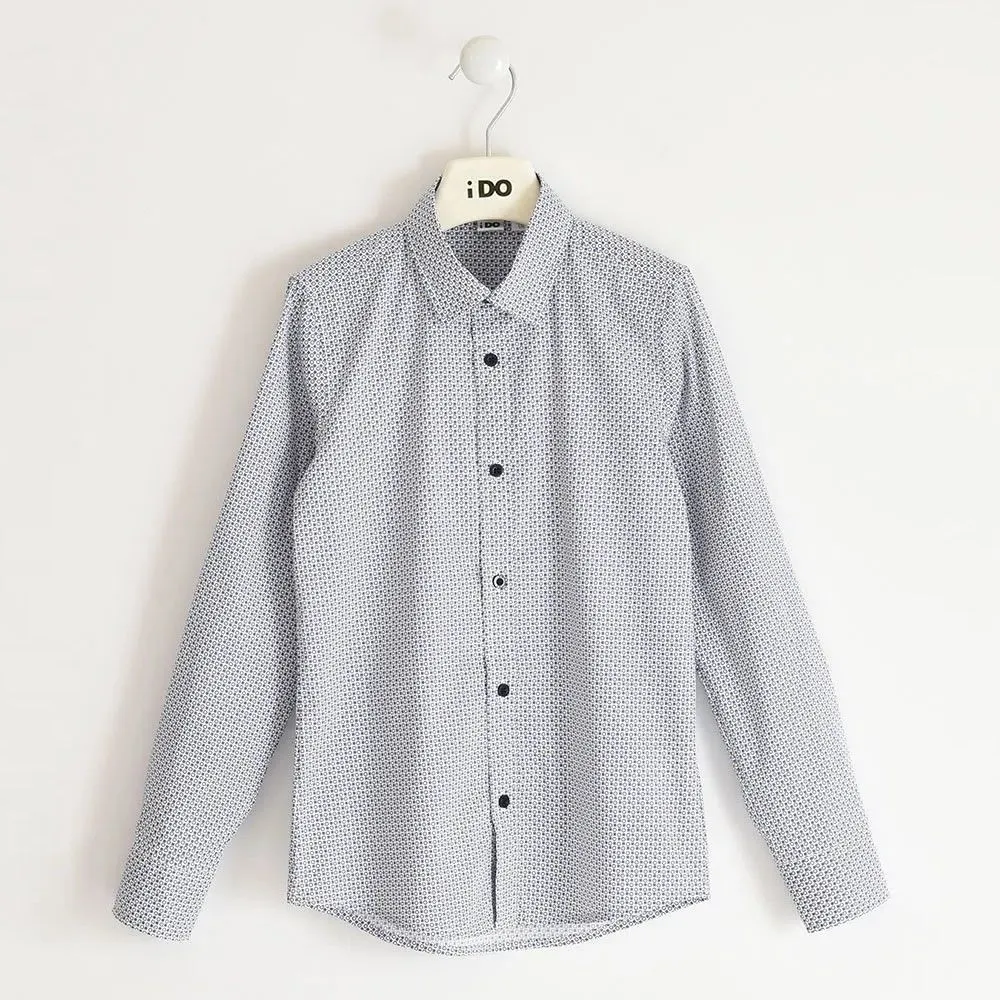 camicia microfantasia 4.5701 ragazzo ido 