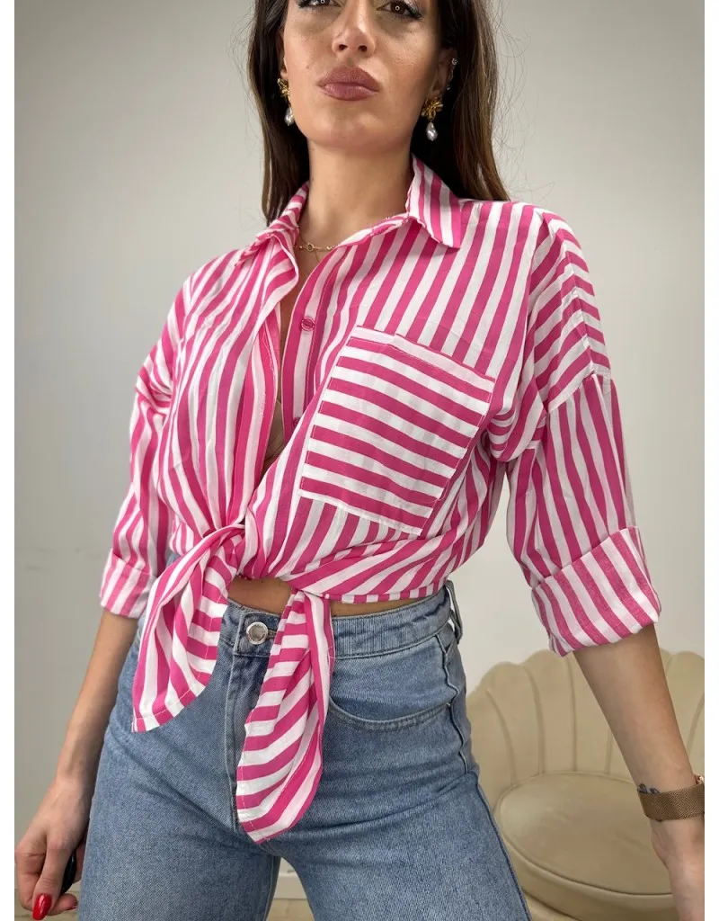 CAMICIA TASCHINO ECONOMY FUCSIA