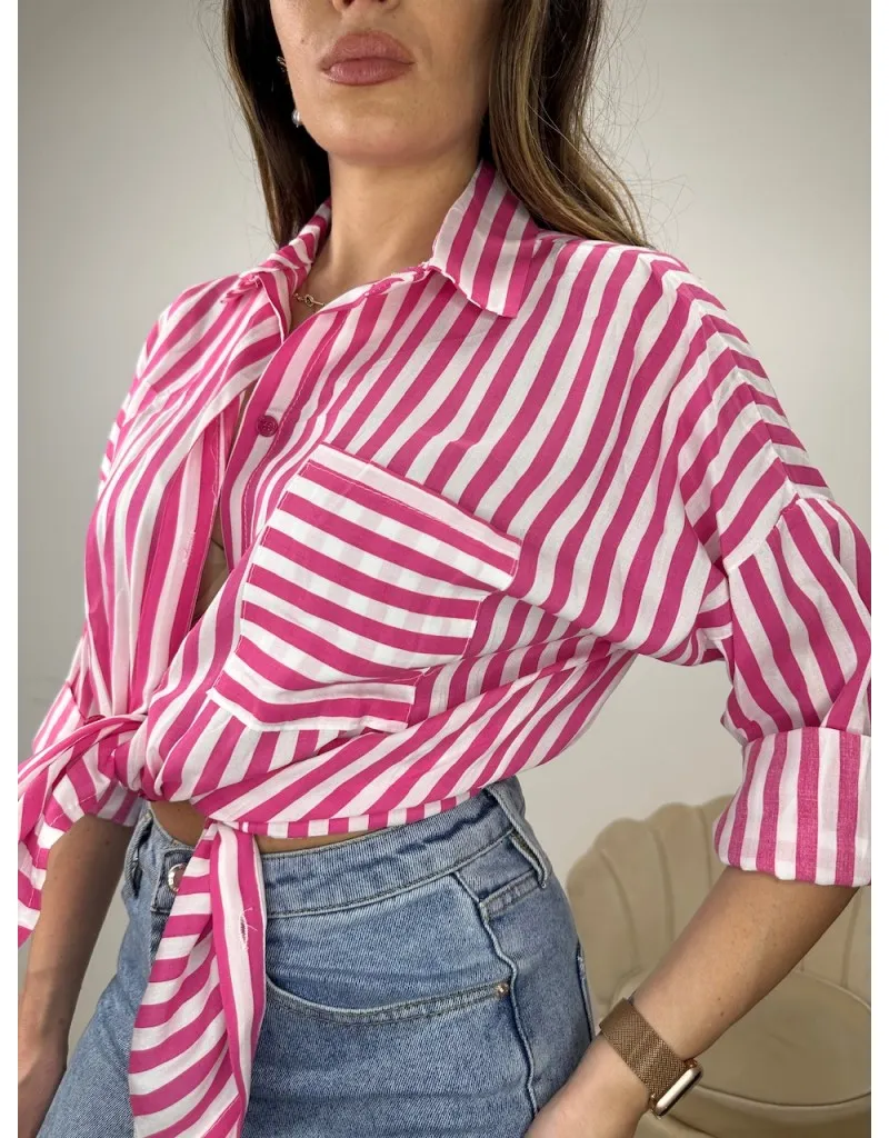 CAMICIA TASCHINO ECONOMY FUCSIA