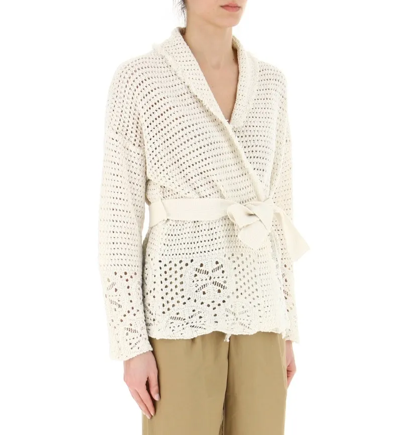 Cardigan con cintura