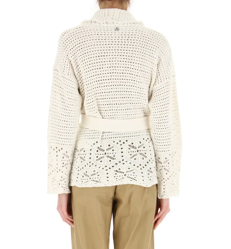 Cardigan con cintura