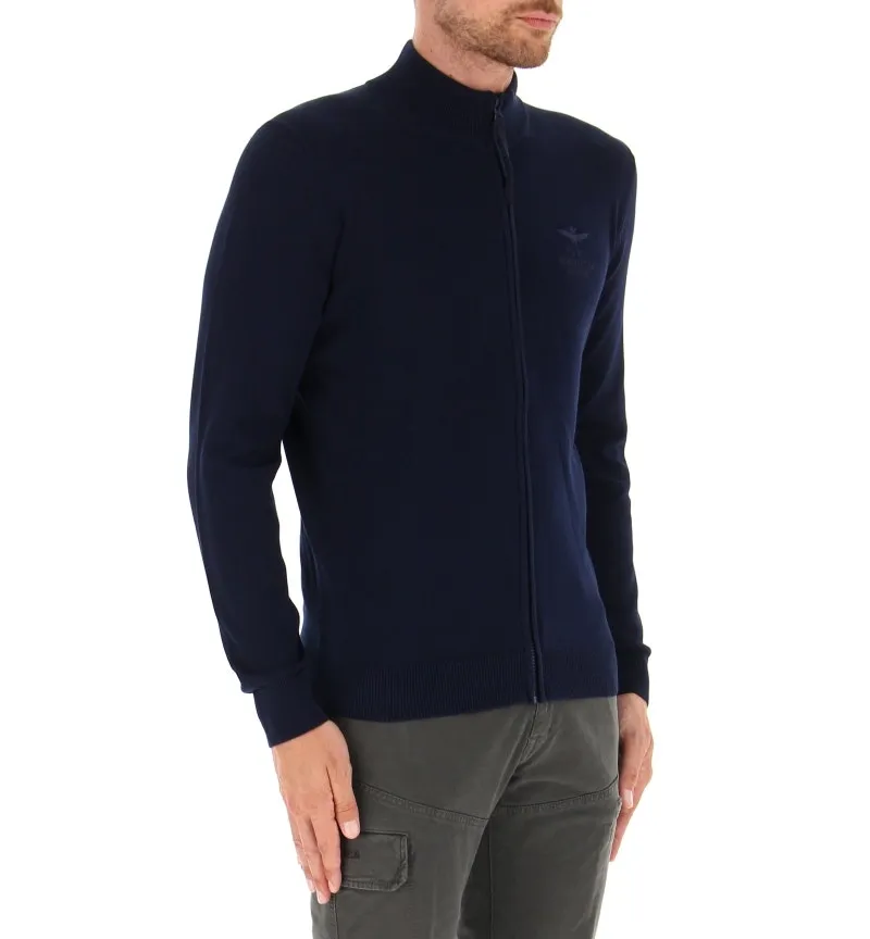 Cardigan con zip