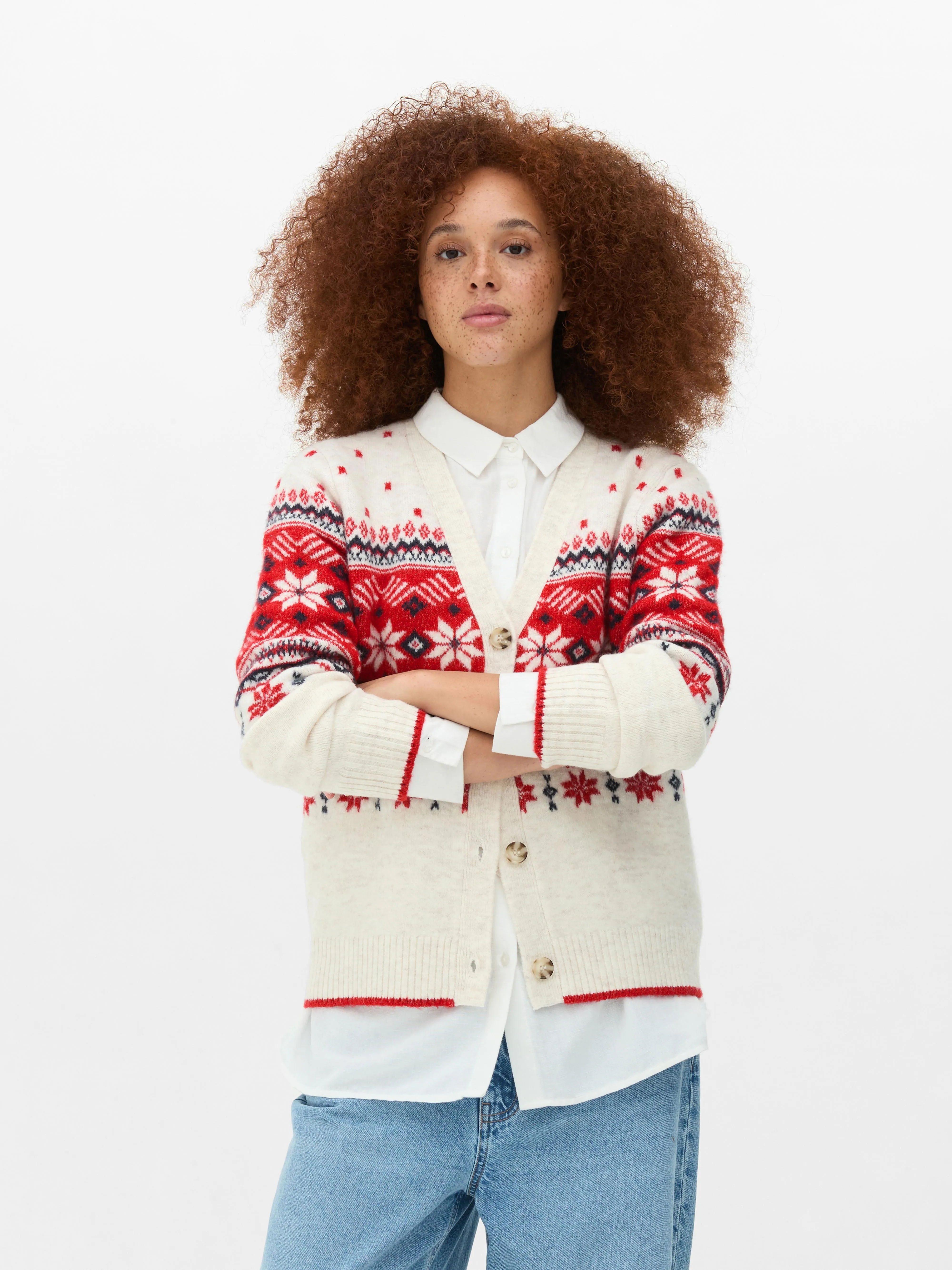 Cardigan da donna Fair Isle coordinato famiglia