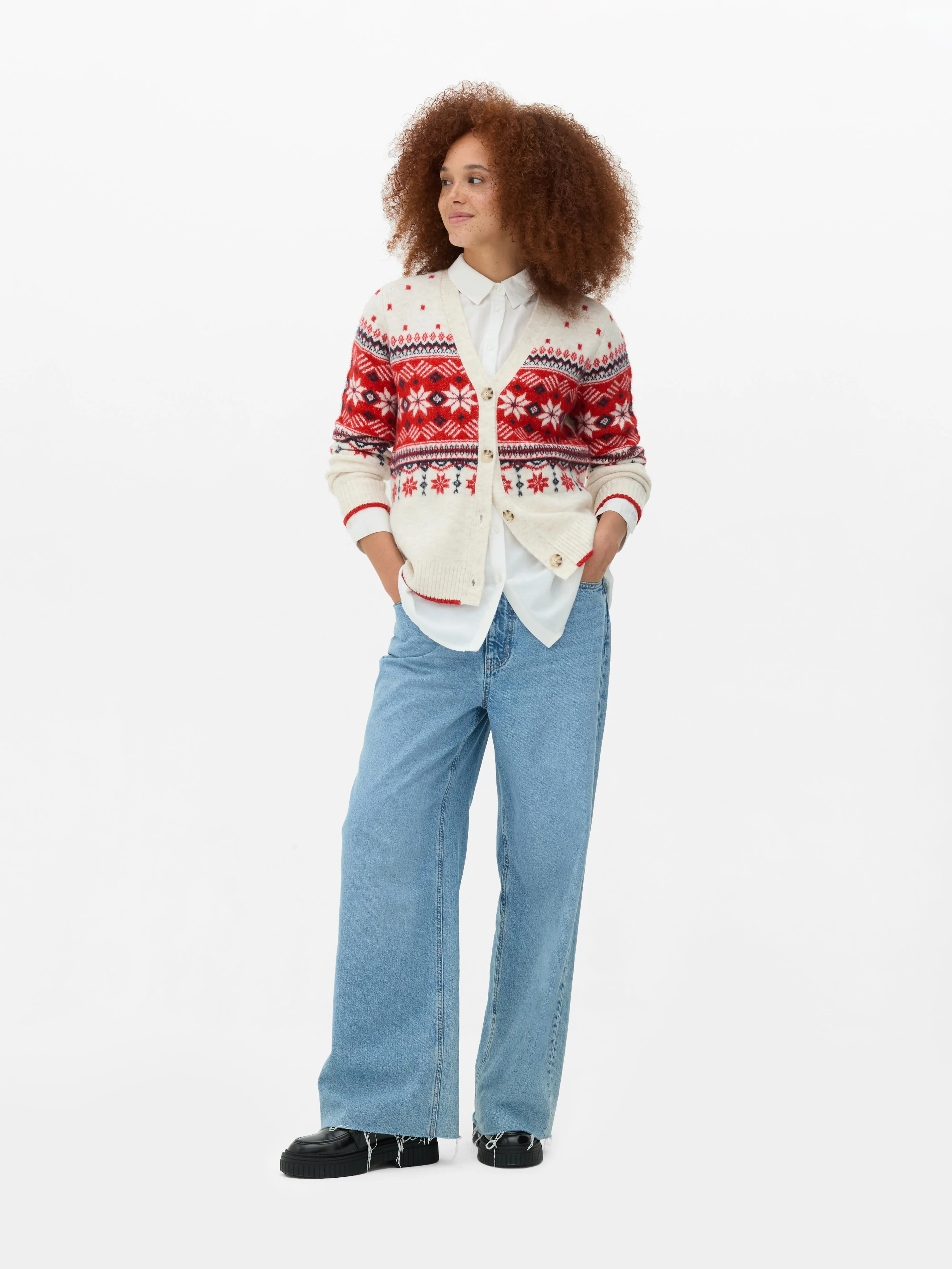 Cardigan da donna Fair Isle coordinato famiglia