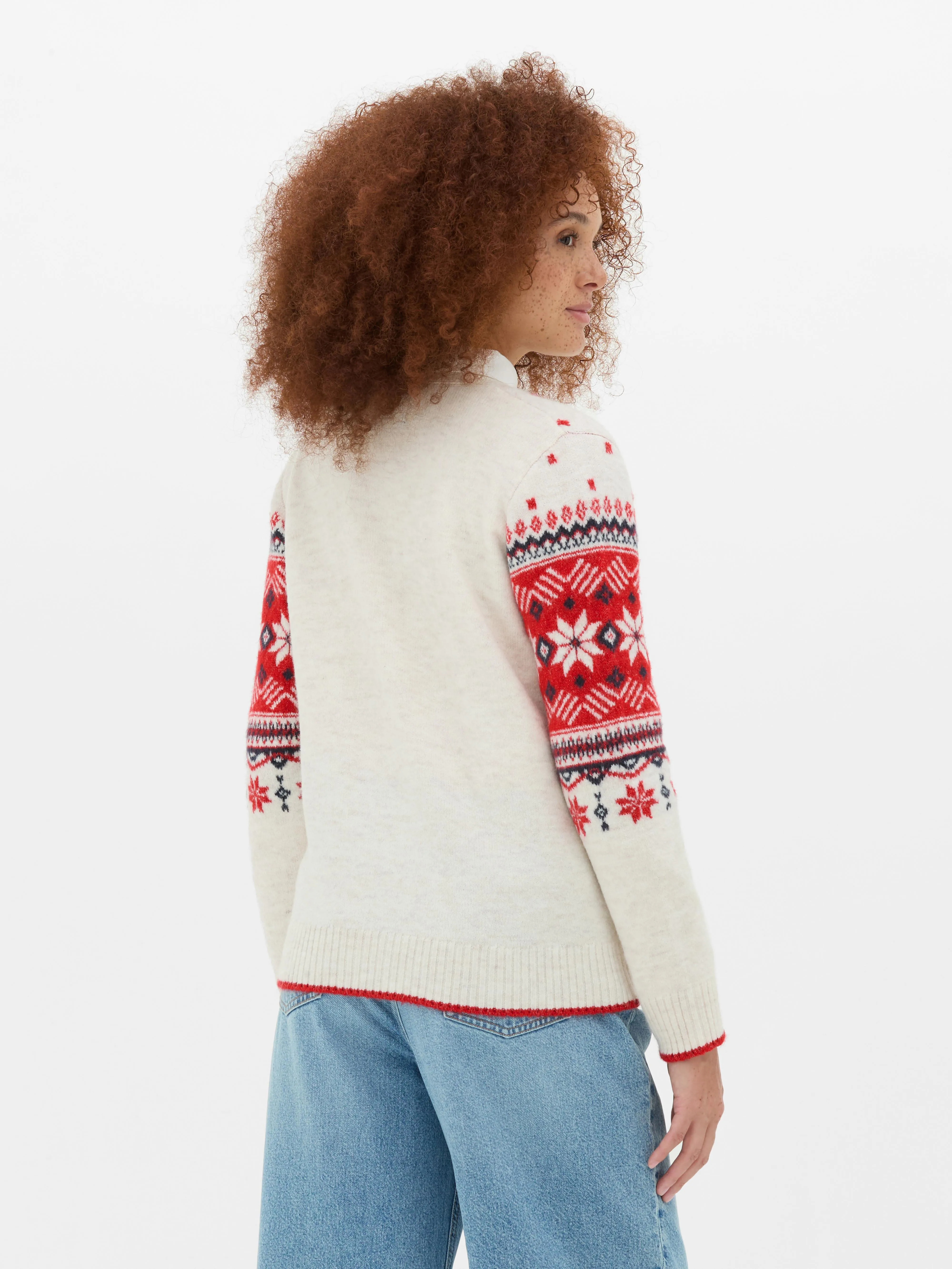 Cardigan da donna Fair Isle coordinato famiglia
