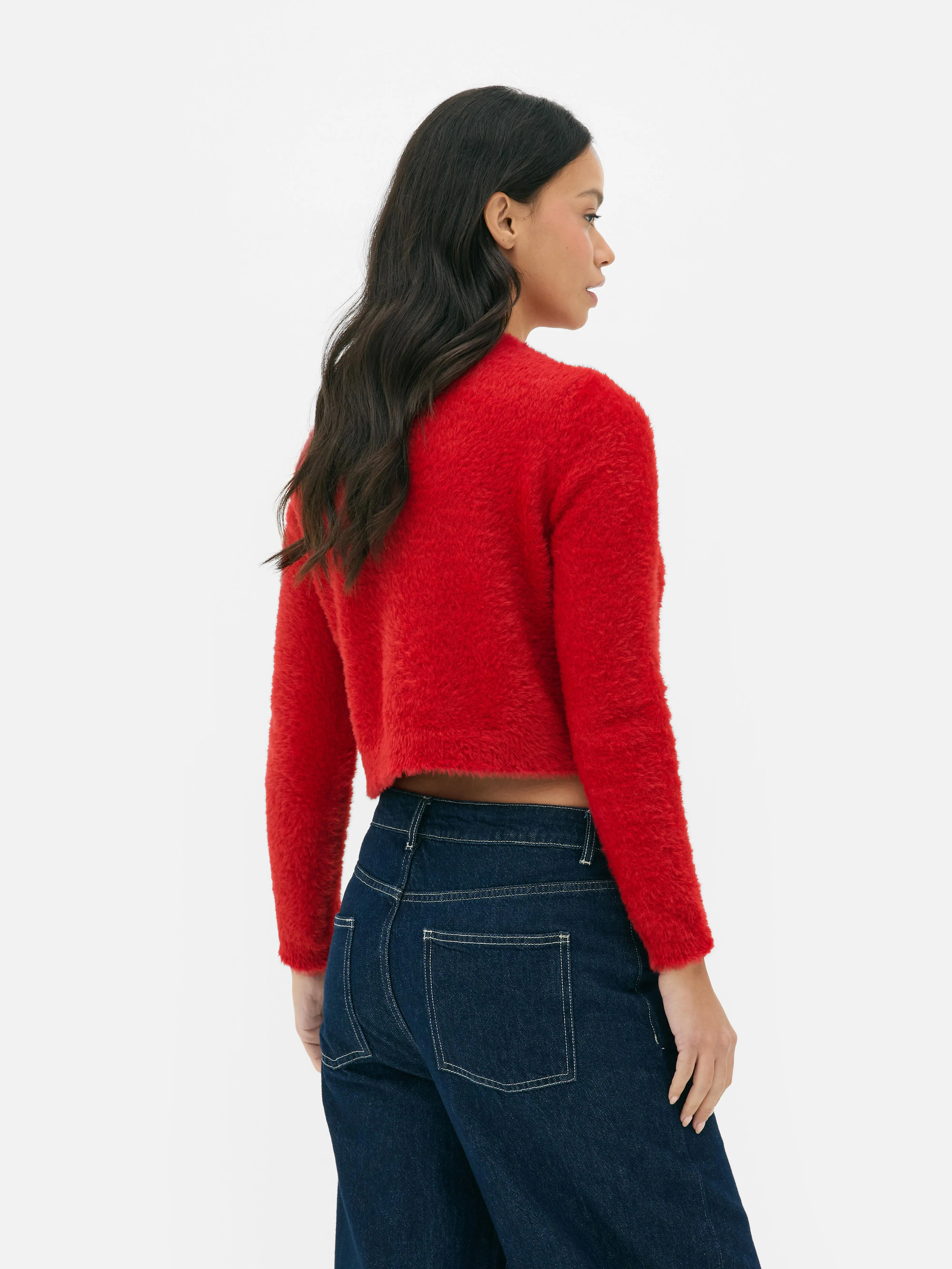 Cardigan girocollo soffice