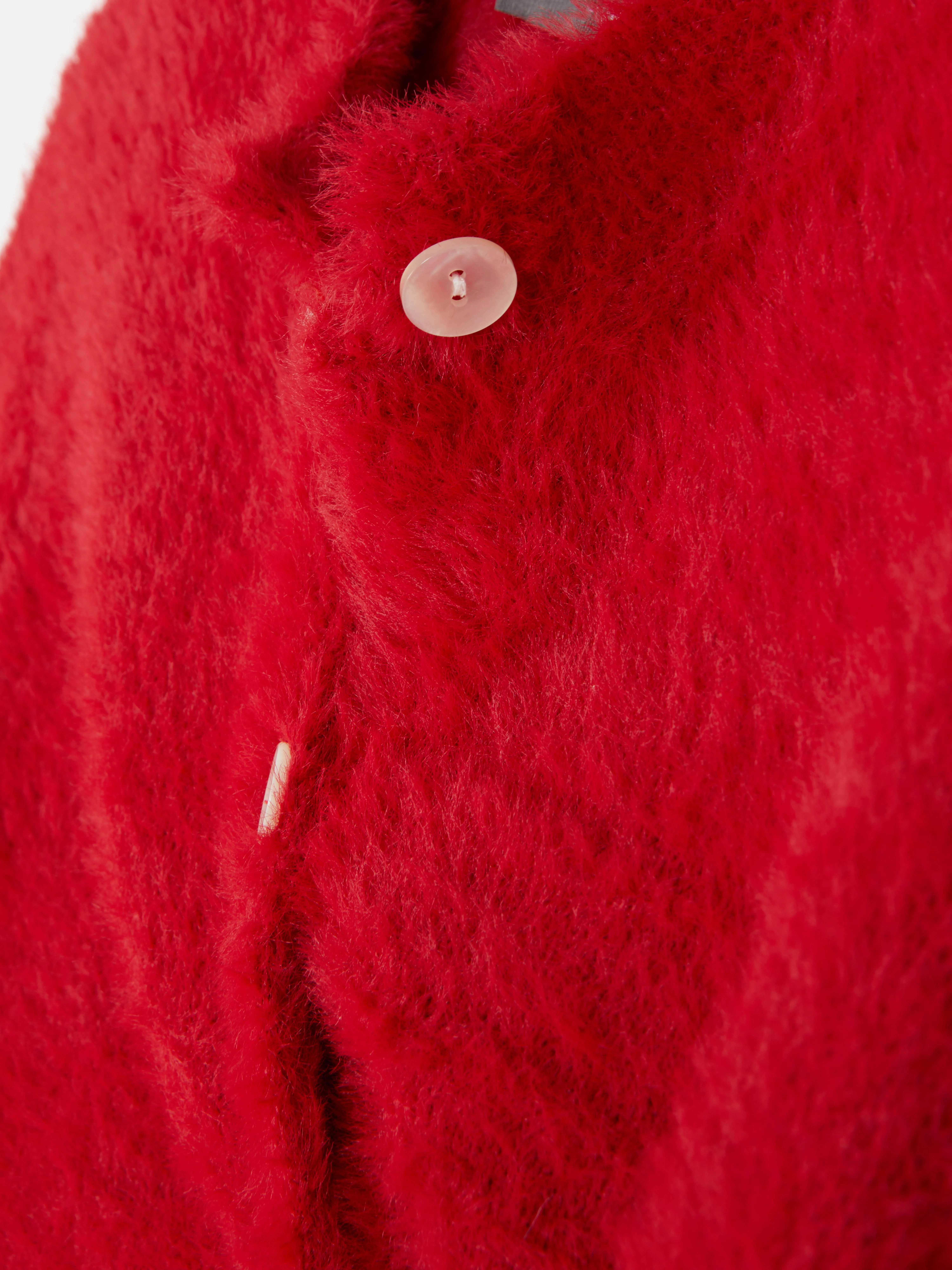 Cardigan girocollo soffice