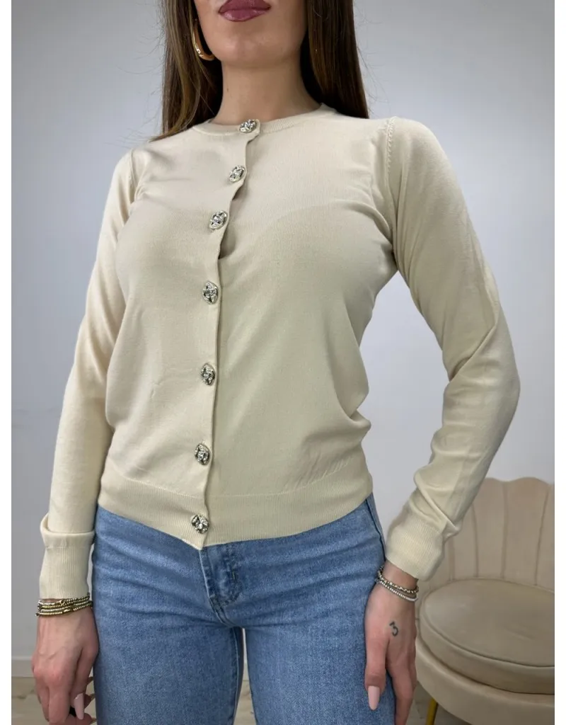 CARDIGAN GRESY BEIGE