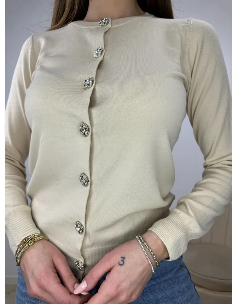 CARDIGAN GRESY BEIGE