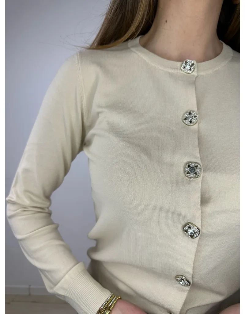 CARDIGAN GRESY BEIGE
