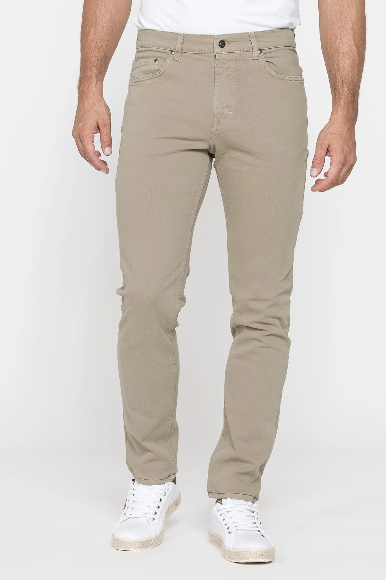 Carrera  ---------    ------------Jeans colorato mod. 700  in bull denim elasticizzato - Cachi