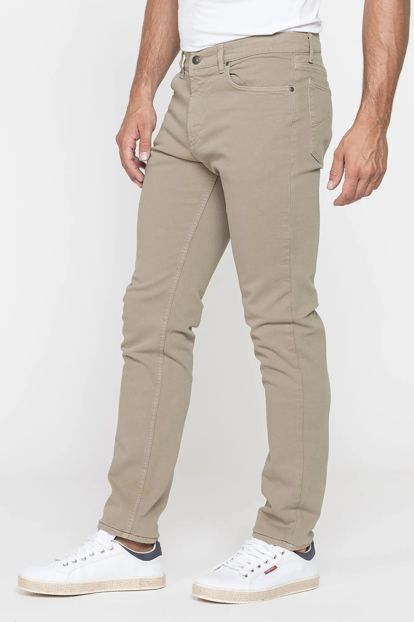 Carrera  ---------    ------------Jeans colorato mod. 700  in bull denim elasticizzato - Cachi