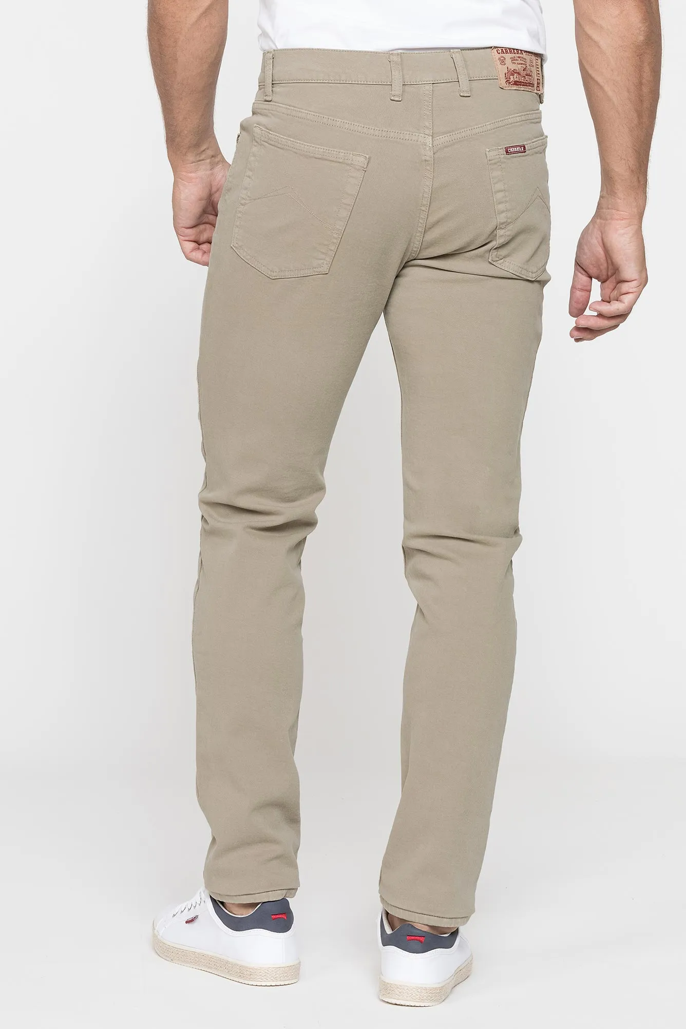 Carrera  ---------    ------------Jeans colorato mod. 700  in bull denim elasticizzato - Cachi