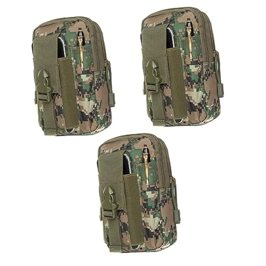 CLISPEED 2 Pz Borsello Cintura Marsupio Tattico Borsa Da Caccia Borsa Da Campeggio Marsupio Molle Scatola Portafogli Viaggiare 2
