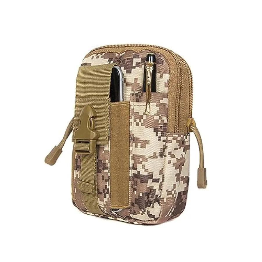 CLISPEED 2 Pz Borsello Cintura Marsupio Tattico Borsa Da Caccia Borsa Da Campeggio Marsupio Molle Scatola Portafogli Viaggiare 2