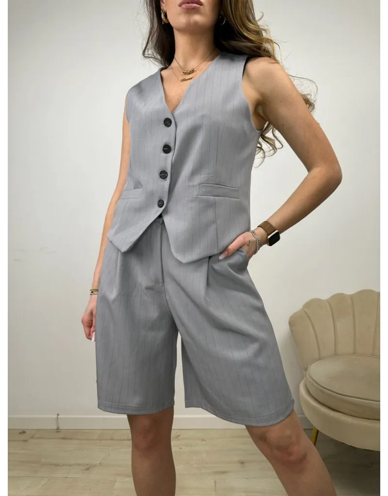 CO ORD SET CHICAGO GRIGIO